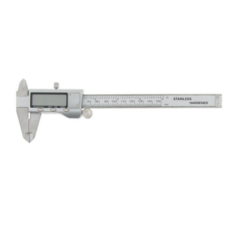 Zinc Alloy LCD Electronic Digital Vernier Caliper Gauge Metric Inch 150mm/6"