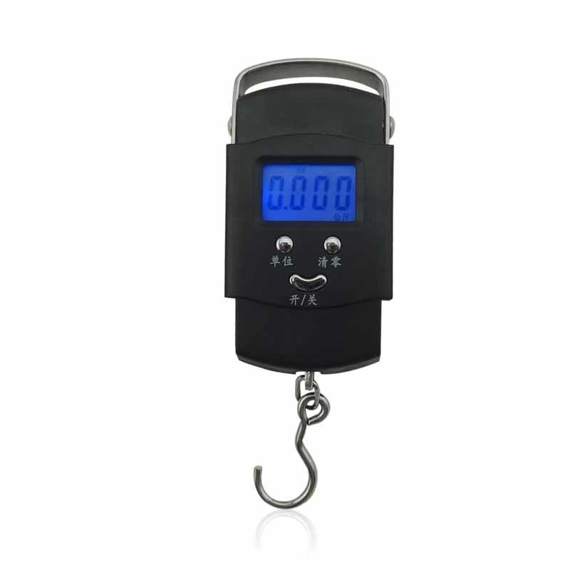 50kg Mini Hand Held Plastic Digital Travel Hanging Weighing Scale