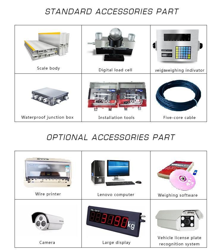 3X16m Scs-80 Ton Industrial Electronic Scale for Trucks