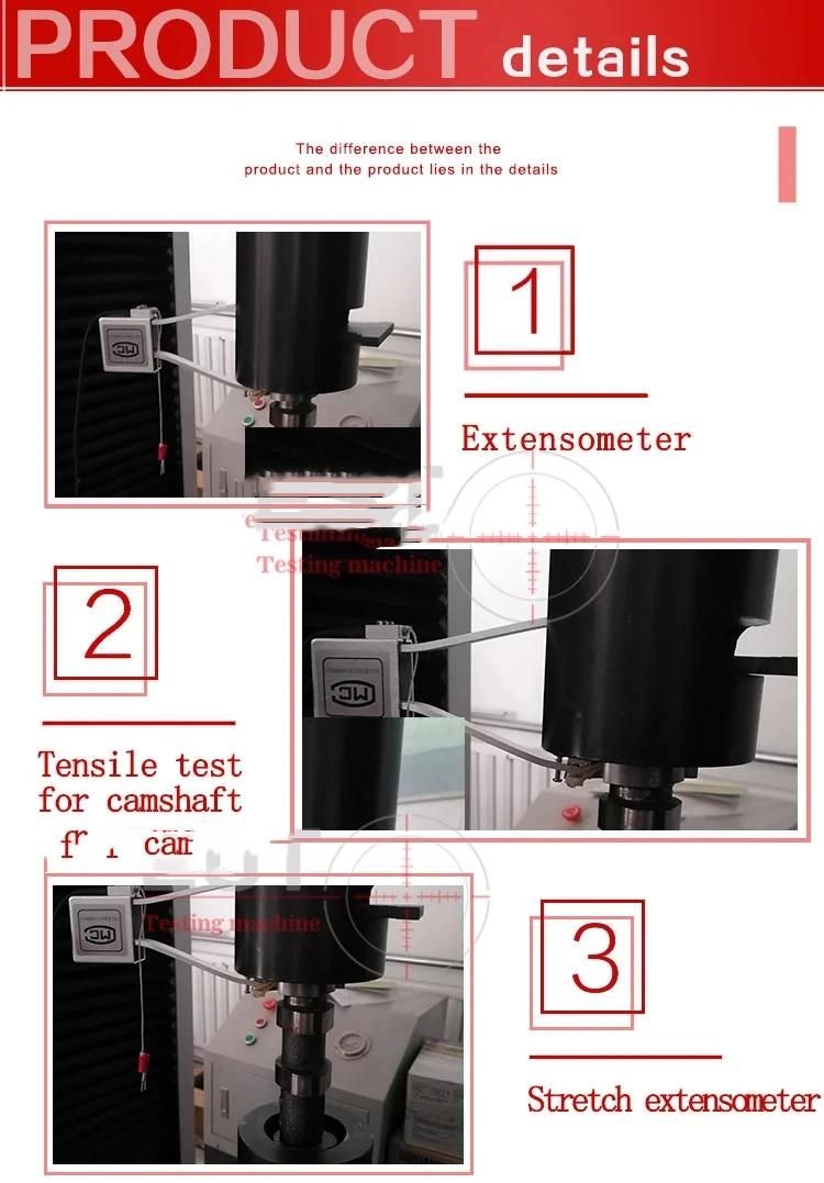 Factory Direct Sales of Electronic Axial Extensometer for Tensile Test