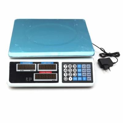 Wholesale Precision Electronic Weighing Fruit Vegetable Digital Retail Platform Computing Price Digital Waterproof Weighing Scale