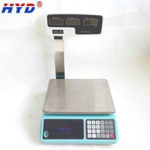 High Accuracy AC/DC Power Weighing Scale for Super Market