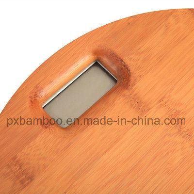 Wholesale Round Bamboo Human Body Digital Balance Scale