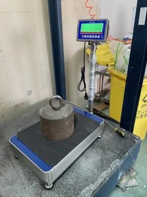 Stainless Steel Bench Scale Capacity 60kg/20g with IP 68 Indicator