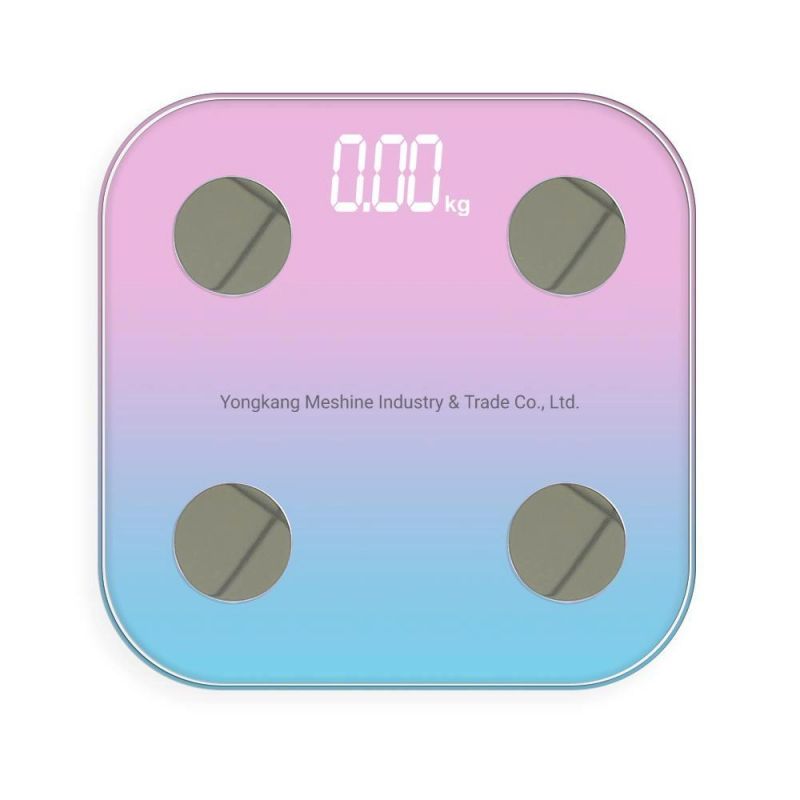 Bluetooth Body Fat Scale with LED Display and Tempered Glass Platform