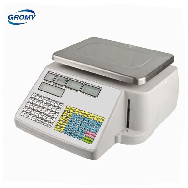 Ntep Digital Barcode Label Printing Scale with Pole Display