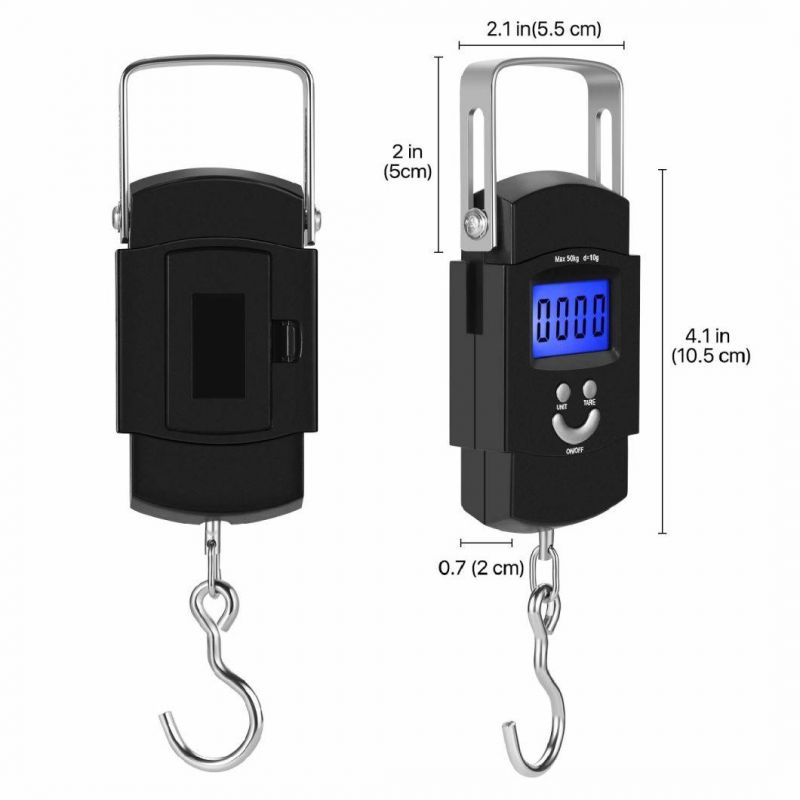 Hot Stainless Steel Weighing Travel 50kg Baggage Portable Digital Luggage Scale