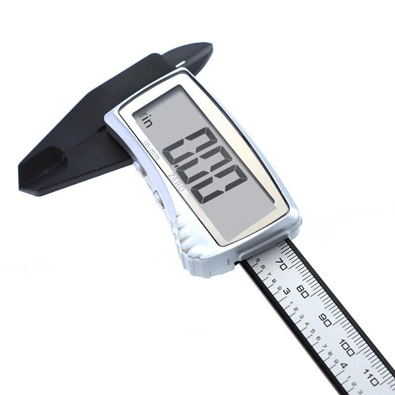 Plastic Digital Caliper 150mm Large Screen Electronic Vernier Caliper Carbon Fiber Metric Inch