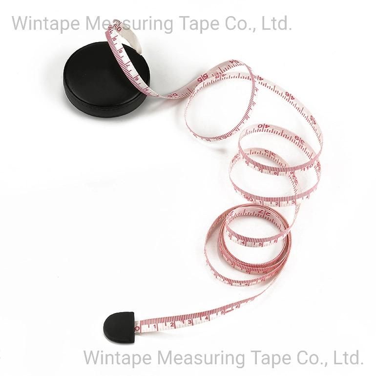 High Quality PU Leather Custom Brand Retractable Elastic Measuring Tape (RT-129)