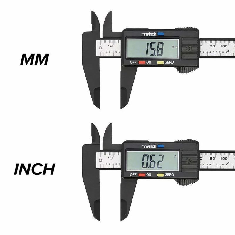 6 Inch Electronic Alloy Vernier Caliper Micrometer Digital Ruler Measuring