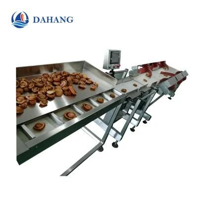 Food Grade Belt Weight Sorting Machine for Scallop Meat