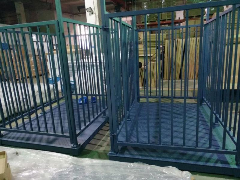 Carbon Steel Livestock Cage Digital Weighing Scale for Animals on a Farm