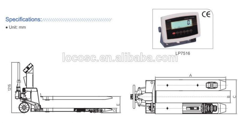 Lp7625 Pallet Truck Weigher