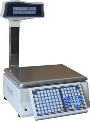 Retail Store Price Sticker Printing Computing Digital Weighing Scale with Printer
