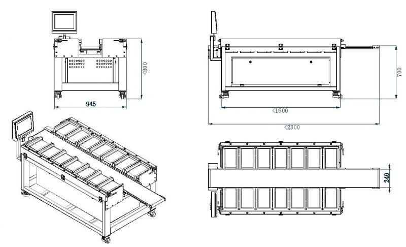 Dry Black Fungus Weight Matching Machine with Ce SGS Certification