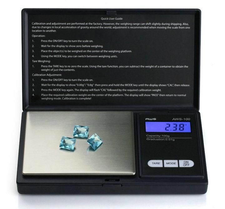 100g 0.01g Electronic Digital Pocket Jewelry Scale
