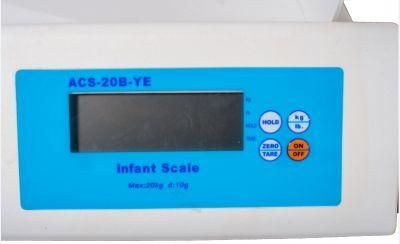 Electronic Infant Scale; Acs-20b-Ye; Hot Sale Weighing and Heighting Machine for Baby;