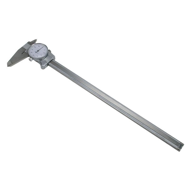 12" Machine-Dro Dial Caliper with White Face.