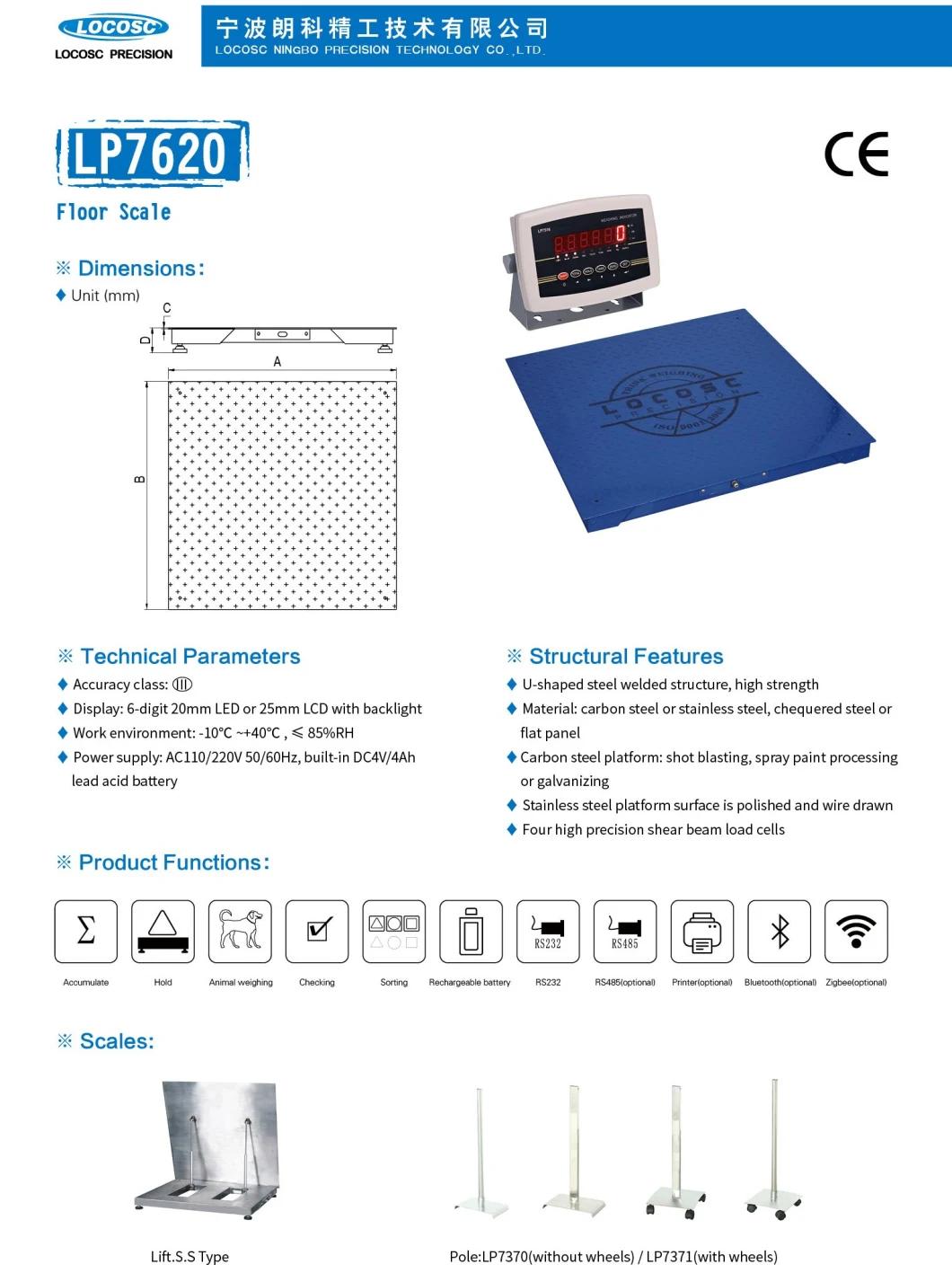 Ce Approved 1t 3t 5t 10ton Heavy Duty Smart Manual Steel Platform Electronic Weight Scale