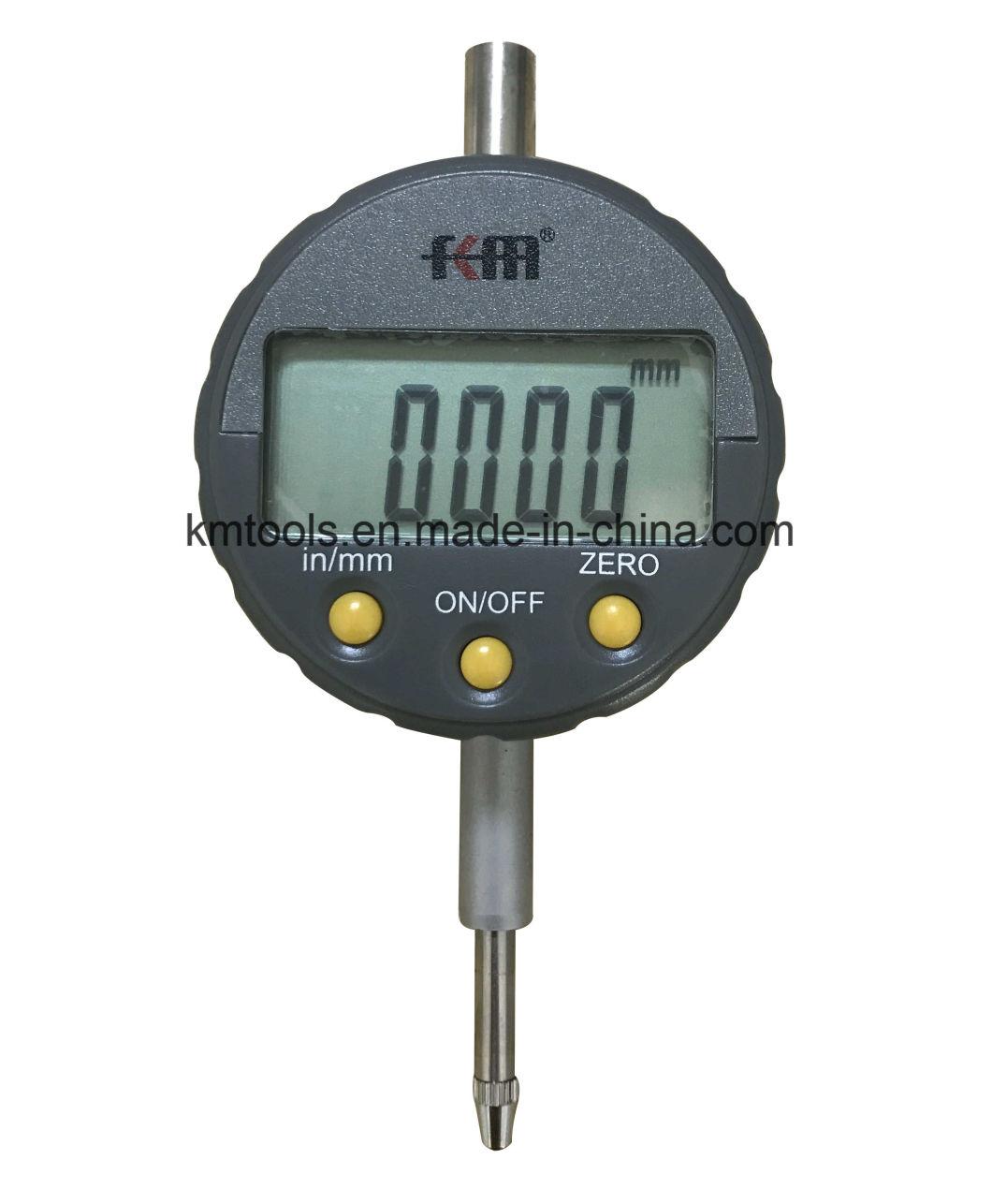 High Accuracy 0-12.7mm/0-0.5′′ Digital Micron Dial Indicator with Resolution 0.001mm/0.00005′′