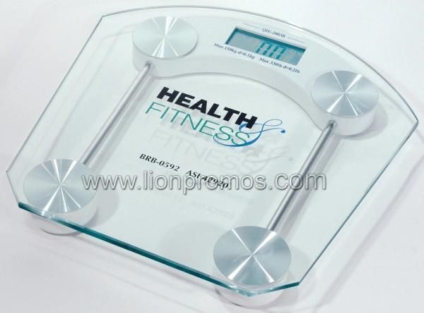 Bank Insurance Promotional Gift Glass Electric Bathroom Weight Scale