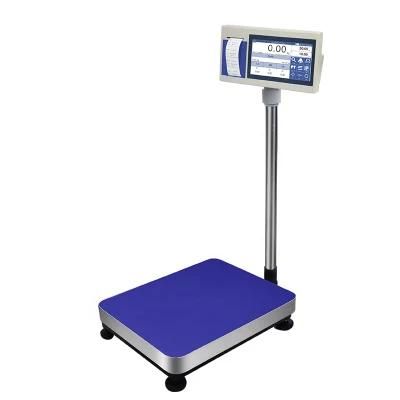 Digital Electronic Platform Scale with LCD Display Thermal Printer Weighing Scales Bench