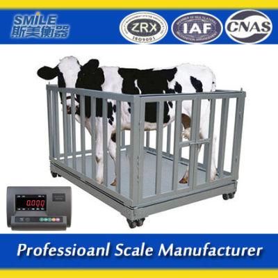2000kg Veterinary Floor Stationary Weighing Fish Portable Horse Livestock Scale Animal Scales