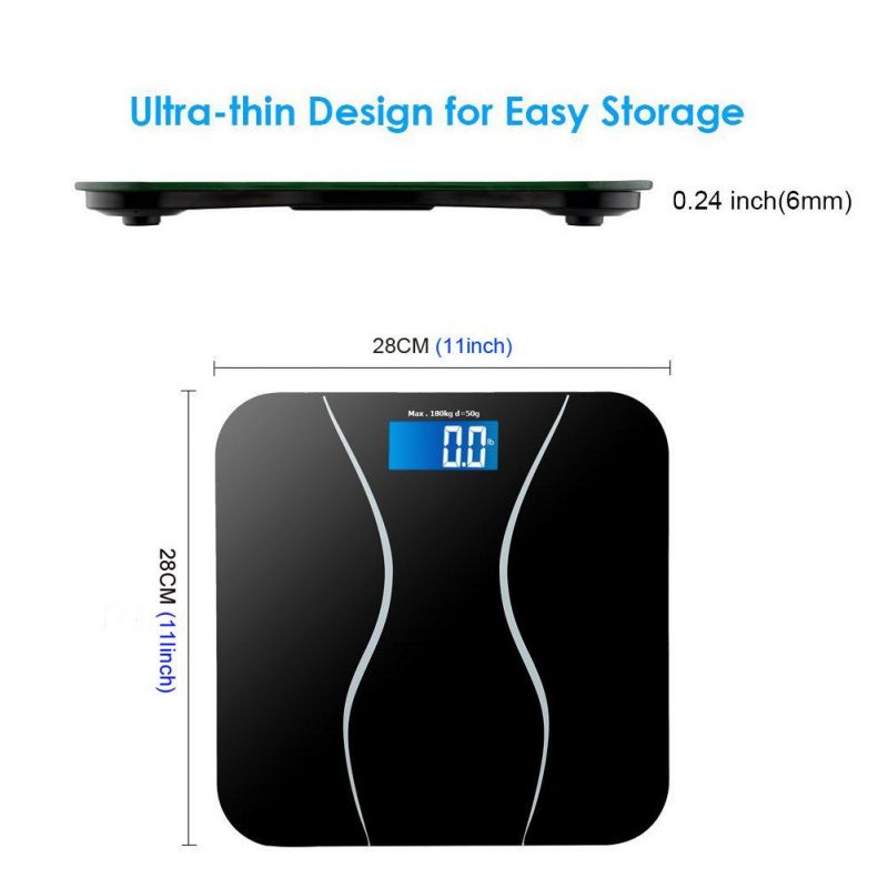 Good Quality Various Style Available Digital Bathroom Scale with Temperature