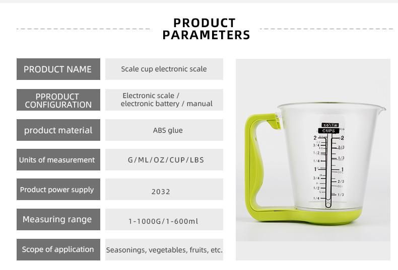 Electronic Detachable Diet Food Measuring Cup Scale