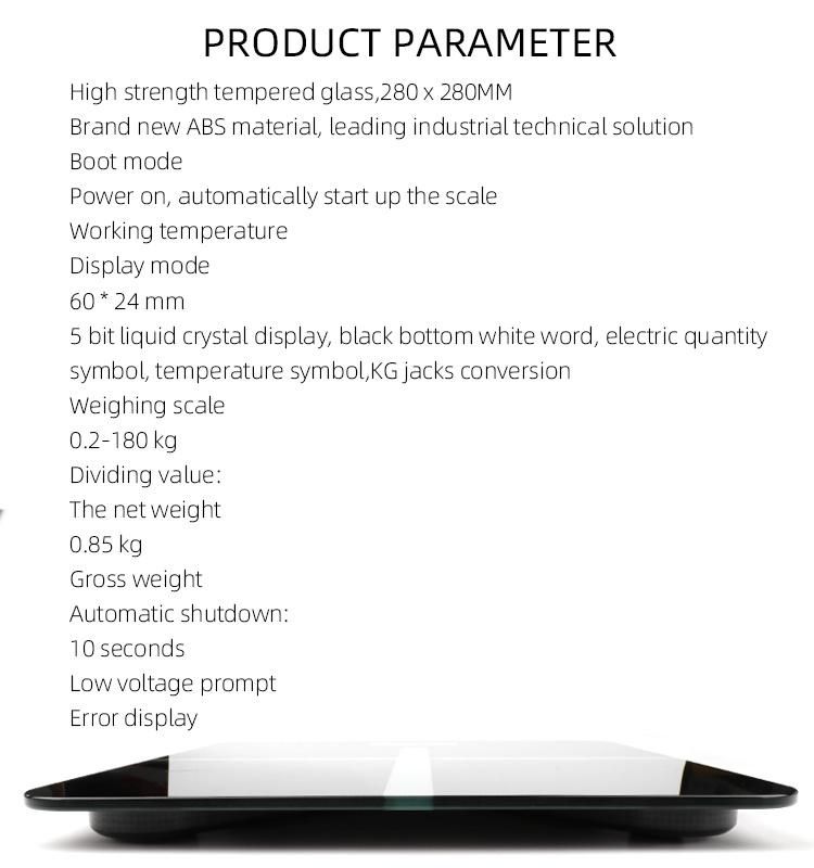 Weighing Scale Digital Body Fat Scale Bathroom Scale