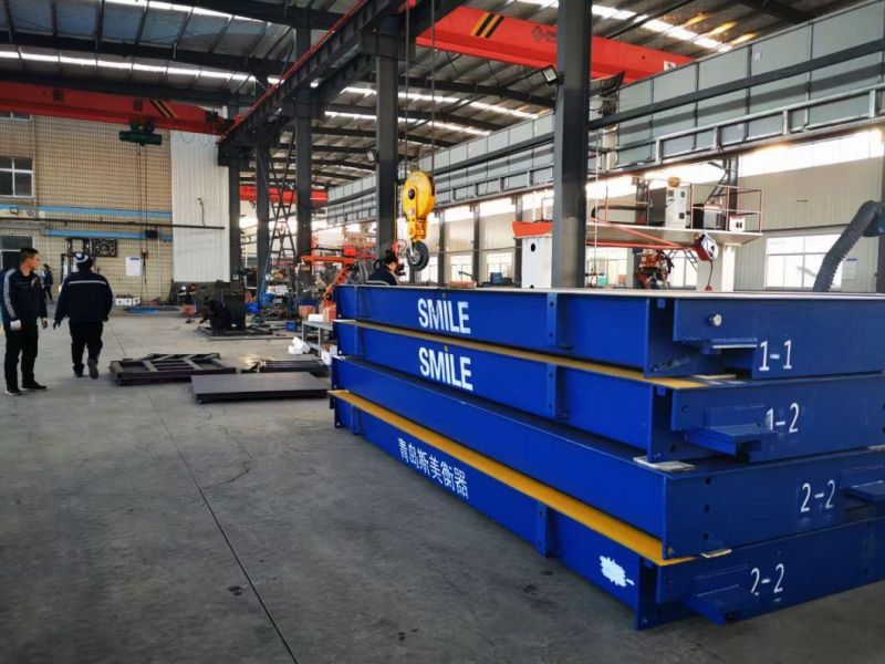 Weighbridge Truck Scales with a Steel Platform on Surface Foundation