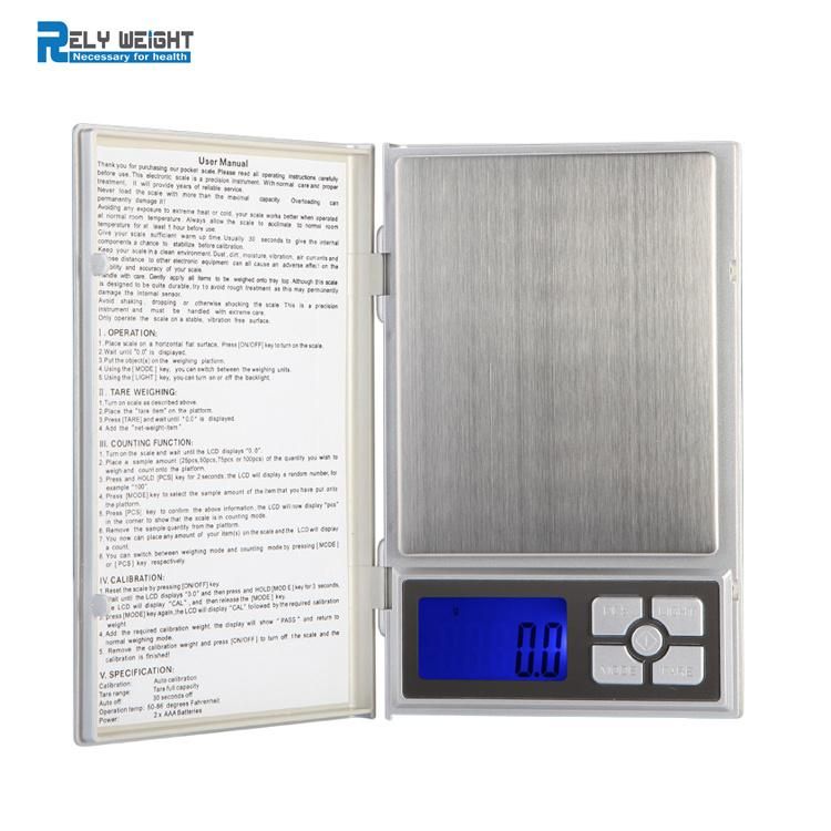 Original Mini 500g 2kg Precision Measuring Tools Portable Digital Electronic Balance Pocket Jewelry Notebook Weighing Scale