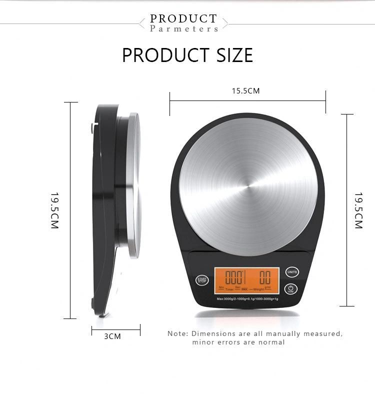 Factory Selling High-Precision Multi-Function Electronic Weighing Coffee Scale