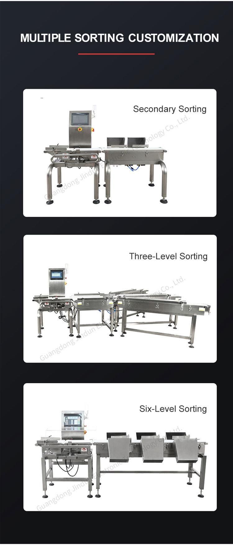 Over Loss Weight Checking LCD Touch Screen Dynamic Check Weigher