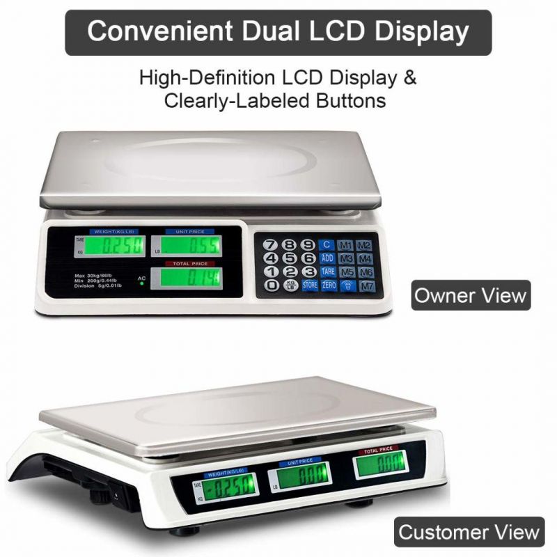 30kg Digital Weighing Scale LED Display Price Balance