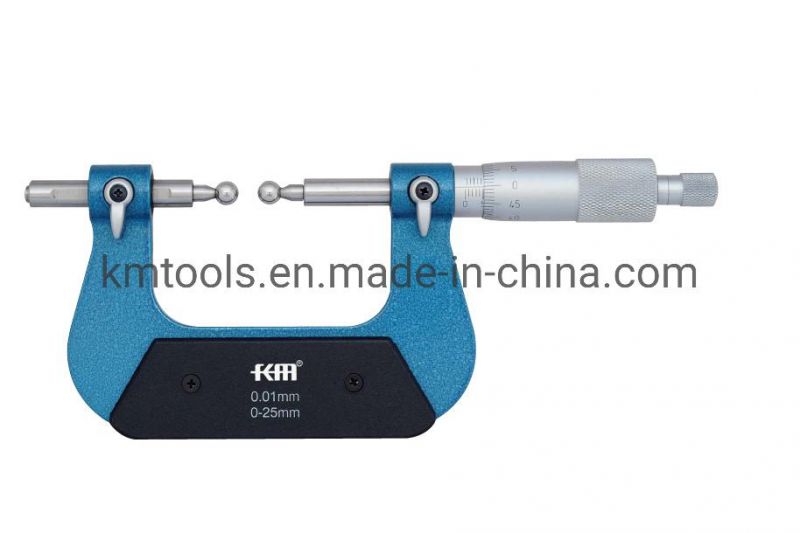 0-25mmx0.01mm Gear Micrometers Professional Supplier