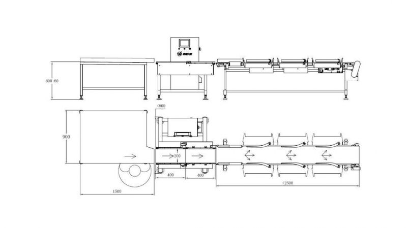 6-8 Levels Seafood Grading Machine, Weight Sorting Machine