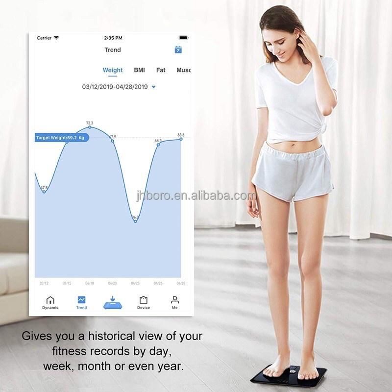 Bl-2602 Electronic Digital Weight Scale Body Fat Smart Household Weighing Balance Connect Weight Scale