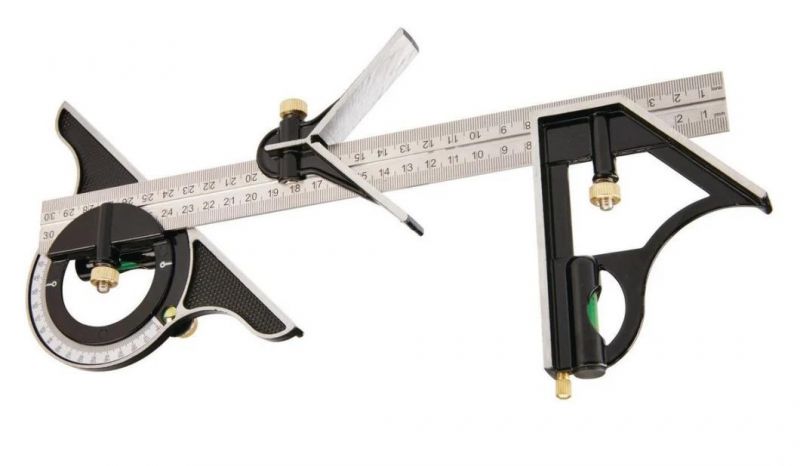 12" Combination Square, Stainless Steel