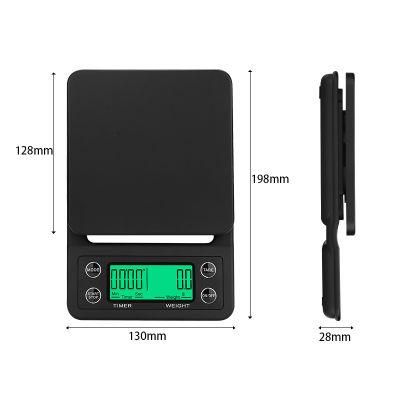 Drop Shipping Digital Kitchen Weighing Coffee Scale with Timer