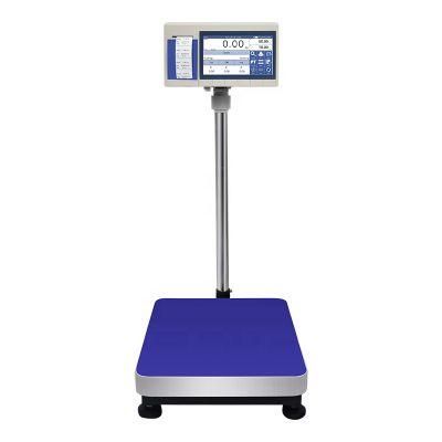 30kg 30*40cm Digital LCD Display Electronic Touch Screen Platform Scale with Barcode Label Printer Weighing Scale Bench Scale