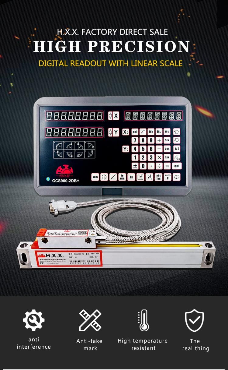 Factory Supply 2 Single Axis Digital Readout Dro for Milling Machine