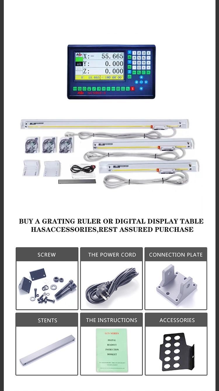 High Precision Lathe 3 Axis Digital Readout with Ttl Linear Scale Dro Kit