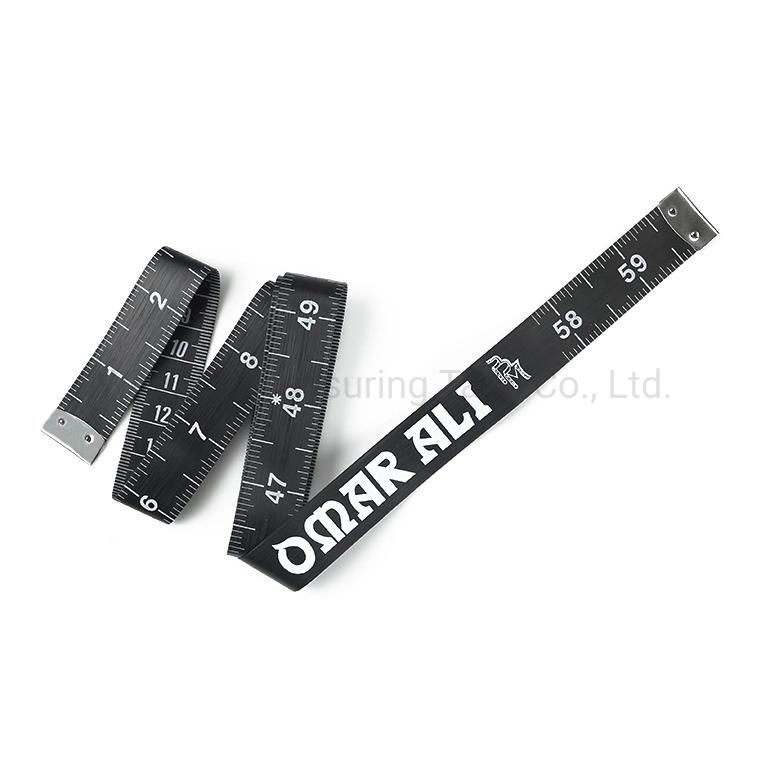 Custom Logo Portable Black Measuring Tools Soft Tape Measure