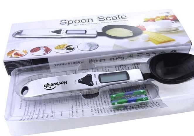 New Design Stainless Steel Digital Spoon Scale Kitchen Scale Sugar Electrical Weighing Spoon Scale