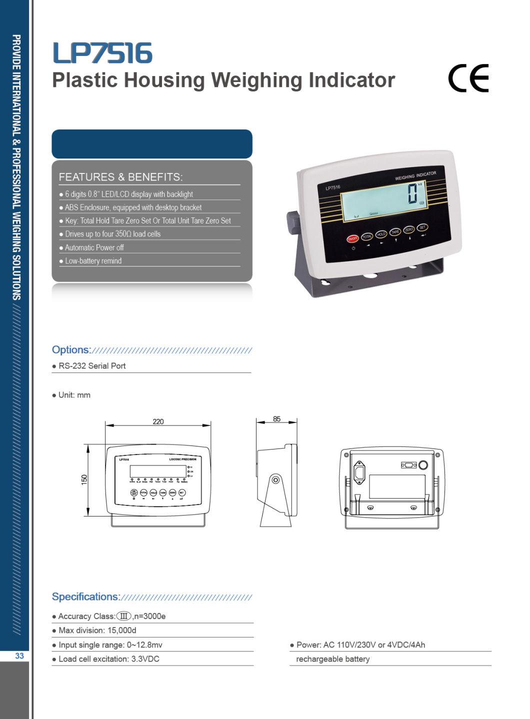 LCD Electronic Weighing Indicator with OIML Approval