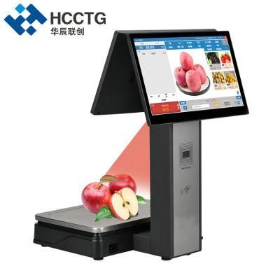 15.6inch Touch Screen Electronic Weighing Scales with 58mm Thermal Printer for Fruit Shop (HCC-ACS15)