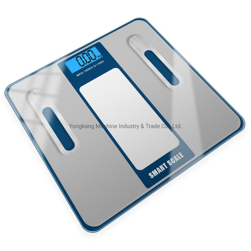 Tempered Glass Electronic Personal Weighing Scales with Fashion Imprinting