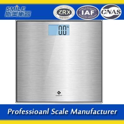Smile Square Transparent Tempeared Glass Digital Bathroom Scale Body Weight Scale