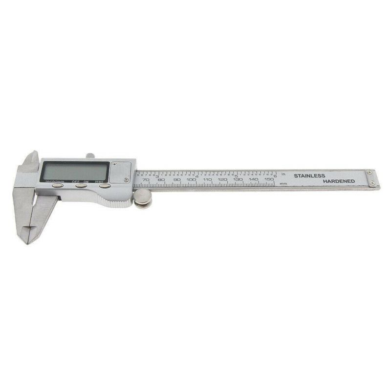 Zinc Alloy LCD Electronic Digital Vernier Caliper Gauge Metric Inch 150mm/6"